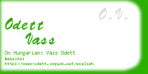 odett vass business card